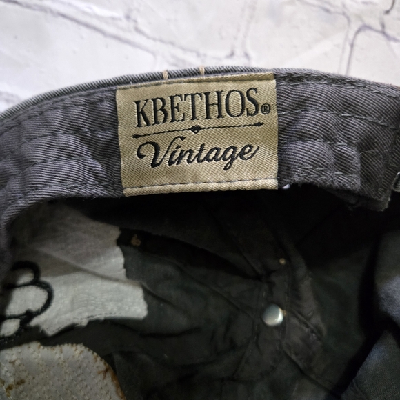 KBETOS VINTAGE Distressed Happy Camper, Wild and Free Patch Baseball Cap - Picture 6 of 7